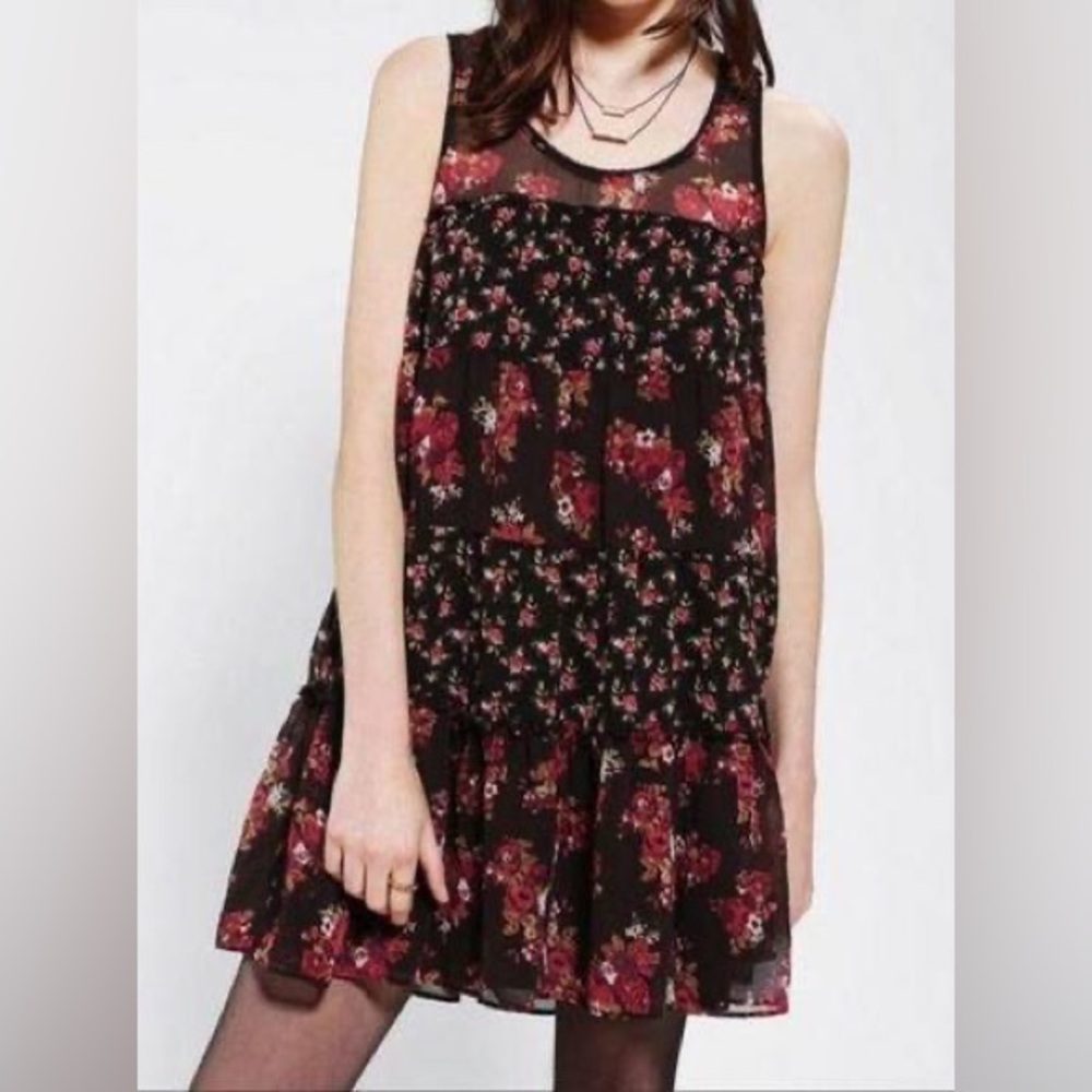 Kimchi Blue x Urban Outfitters Floral Babydoll Dress Women’s Size Small